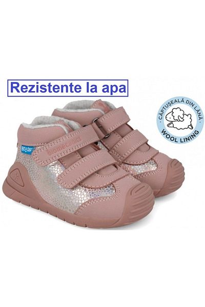 BIOMECANICS Girls' wool-lined waterproof leather boots 251134-D032FB