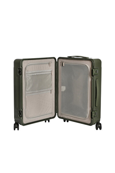 NINETYGO Classic Streamer 24" Green Ergonomik Dayanıklı Kabin Boy Bagaj Yeşil