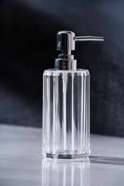 ACAR Acrylic Liquid Soap Dispenser 250 ml Tkebt Transparent