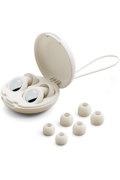 Lumely سدادات أذن للنوم 30 ديسيبل، سدادات أذن عازلة للضوضاء، سيليكون، 8 أغطية أذن بمقاسات XS وS وM وL صغيرة وأنيقة