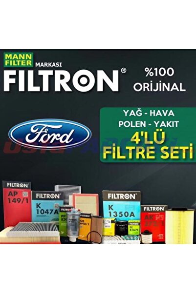 Filtron Ford Transit Connect 1.8 Tdci 2002-201 Filtre Bakım Seti Standart Polen+Hava+Yağ+Yakıt