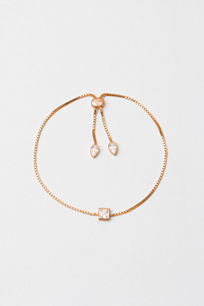 So CHIC... Noa 18 Ayar Rose Altın Kaplama Ayarlanabilir Gümüş Bileklik