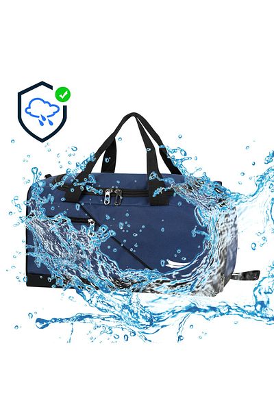 barberri Waterproof Fabric Thermal Compartment Shoe Rack Pocket Sports Travel Bag
