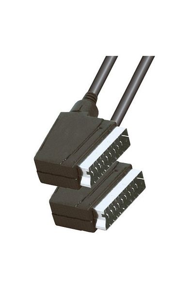 Home Cablu video, SCART 21 pini, stereo, 2 conectori, negru, 1,5 m
