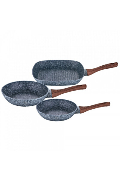 Berlinger Haus Set tigai marmorate (3 piese) din aluminiu forjat Forest Line ...