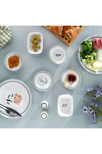 Schafer Suzzy Breakfast Set 32 Pieces-Green