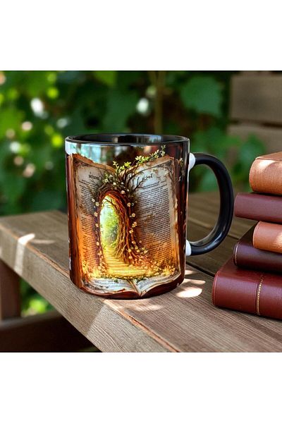 mug shop Book and Nature Design Mug Cup-Gift Tea-Coffee-Home-Office Cup