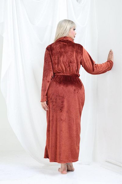 mervemoda ROBĂ KAIN CU MÂNERĂ LUNGĂ CU BULĂ PE TĂIȚEA