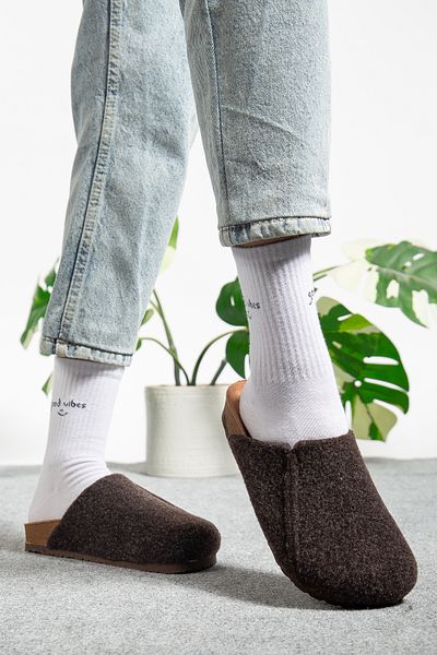 Polomia Comfort Women's Cork Sole Eva Comfort Fashion Winter Closed Front Felt Model Sabo Outdoor Daily Casual Home Slippers