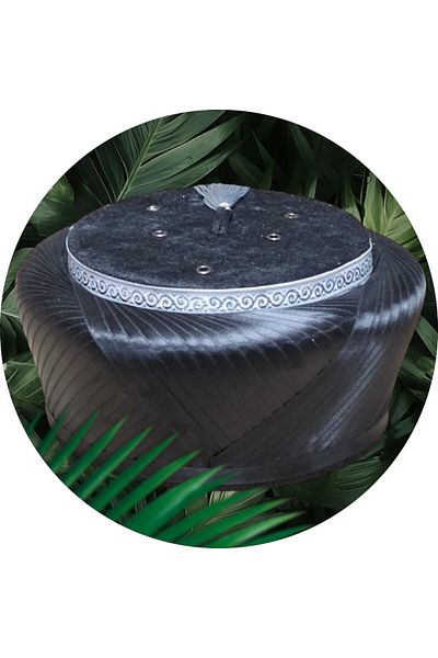 şahinbak Black Sarik,Sarik for Prayer,Imam Sarik,Mosque Sarik,Takke,Fes,S231