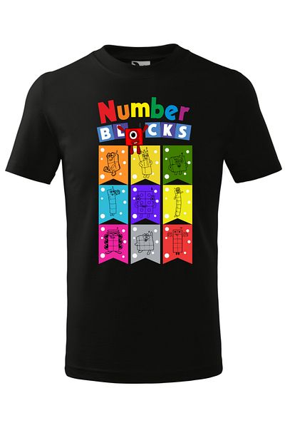 Malfini Tricou personalizat, "Numberblocks 5"