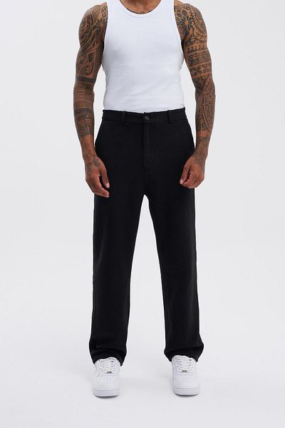 Machinist Men's Oversize Baggy Black Jean