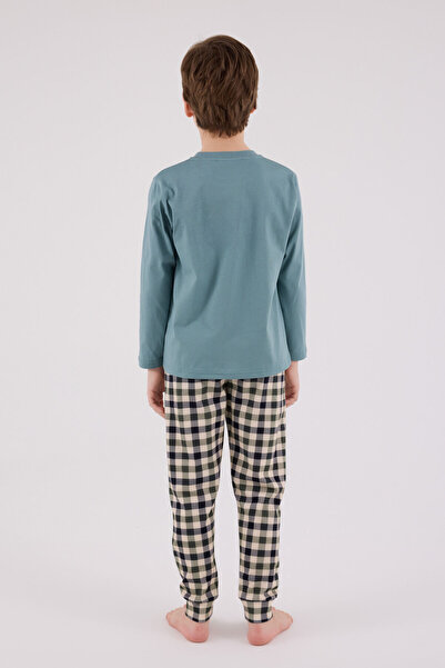 Arnetta Erkek Çocuk Yeşil Pijama Takımı