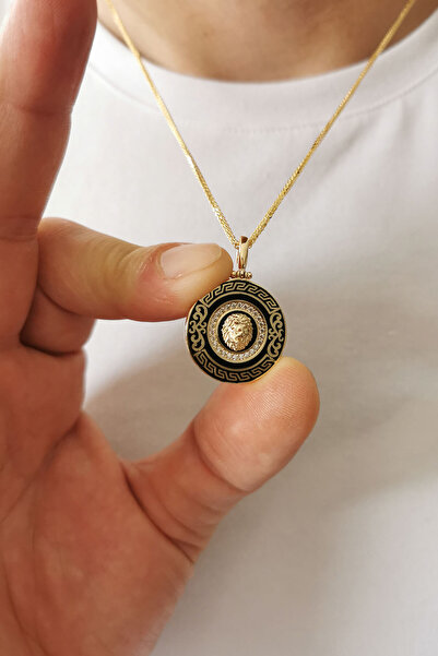 Aslı Gold Aslan Modelli Altın Erkek Kolyesi