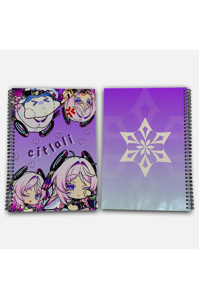 Define Moyas Genshin Impact Citlali Checkered A4 School Notebook 72 Sheets Model 1