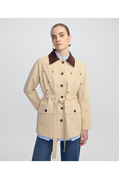 MISS IPEKYOL Karma aksesuarlı trençkot