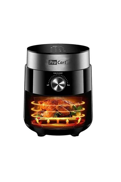 PROCART AirFryer 1200 W hot air fryer, 2.5 L capacity, LED digital display,