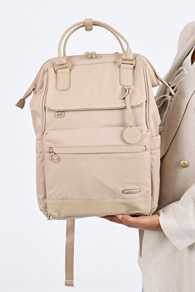 Chantria Suya Dayanıklı, Çok Gözlü, 14 inç Laptop Bölmeli Günlük Sırt Çantası CB00788