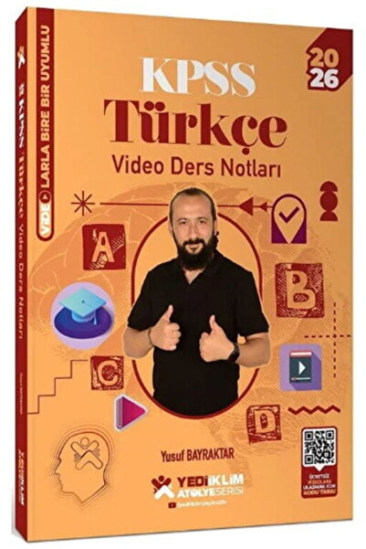 Yediiklim Yayınları 2026 KPSS Atölye Serisi Genel Yetenek Türkçe Video Ders N...