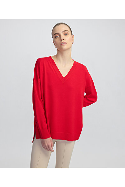 MISS IPEKYOL V yaka basic triko