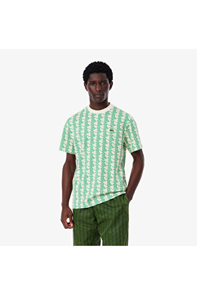 Lacoste تيشيرت قطني بنقشة مونوغرام - TH2831-00-HFI