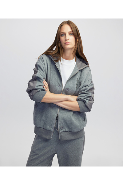 İpekyol Sweatshirt with Button Accessories