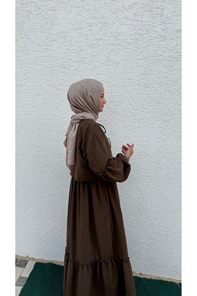 BURKAY Balloon Sleeve Bolerolo Dress Suit 2271 - Brown