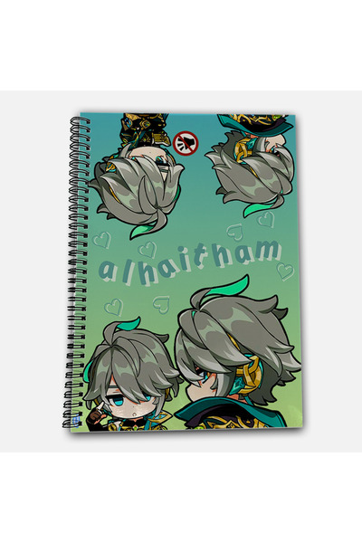 Define Moyas Genshin Impact Alhaitham Checkered A4 School Notebook 72 Sheets Model 1