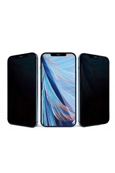 Danex Protective Glass Film for iPhone 14 Pro Max, Tempered Glass, 9H Hardness, Privacy 360, Transparent,