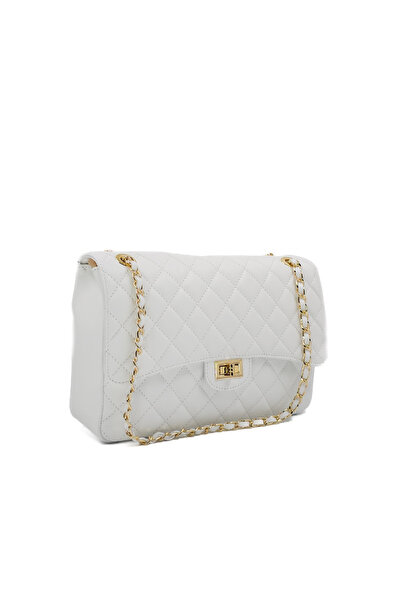 Posete Fagaras Poseta Piele Mini Ruby - Alb Simplu, Geanta Piele Naturala, Genti, Genti De Vara, Piele Naturala