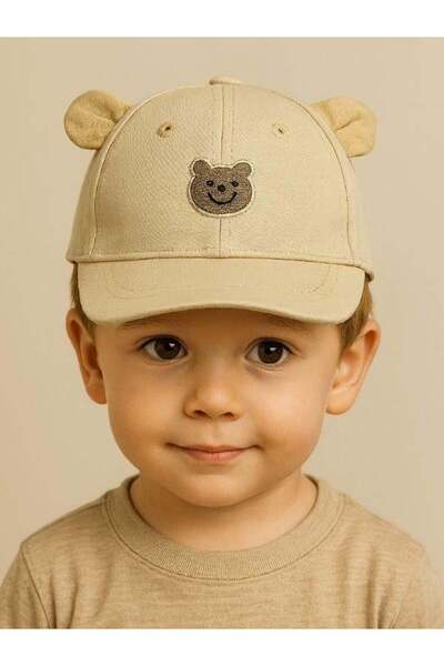 Zekids Baby Boy Cotton Ear Detailed Cap Hat for 1-3 Years Old