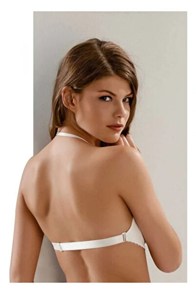 MİSS AYZA İÇTEN GELEN ŞIKLIK MissAyza 7042 IVONNE Бюстгальтер з підкладкою, прозорою спинкою та зав'язками на шиї