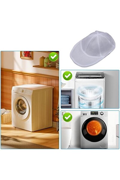 Flippy Husa de Spalare Sapca, Flippy, pentru Masina de Spalat, din Poliester, cu Fermoar, Alb