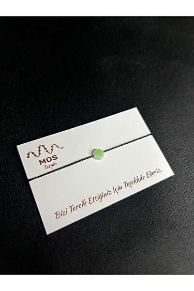 Mos Tespih Letter D Drawstring Luck Bracelet