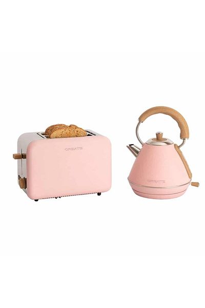 Create Toaster and kettle set, CREATE, Retro, pastel pink