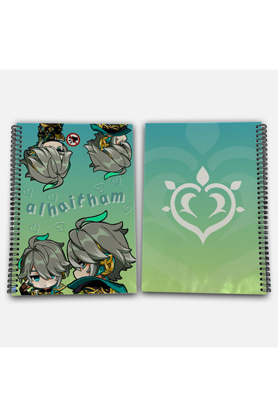 Define Moyas Genshin Impact Alhaitham Checkered A4 School Notebook 72 Sheets Model 1