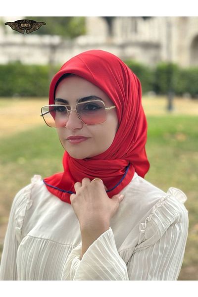 ALDAİR Scarf Rayon Hand Sewing with Edge