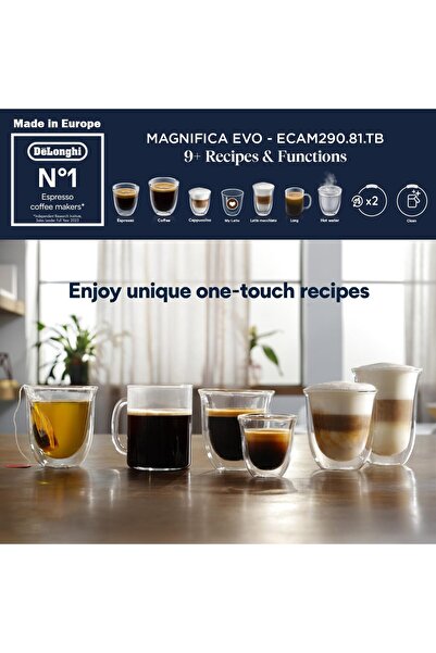 DELONGHİ DE'LONGHI Coffee Machine MAGNIFICA EVO Fully Automatic Bean to Cup Coffee Machine