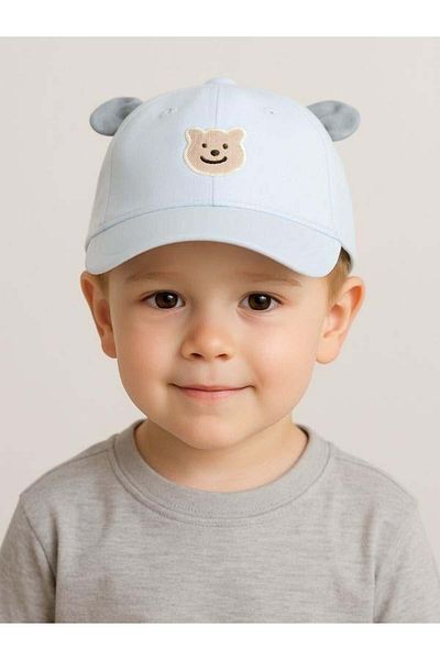Zekids Baby Boy Cotton Ear Detailed Cap Hat for 1-3 Years Old