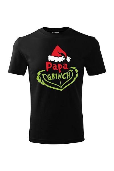 Malfini Tricou Copii, personalizat "Papa Grinch"