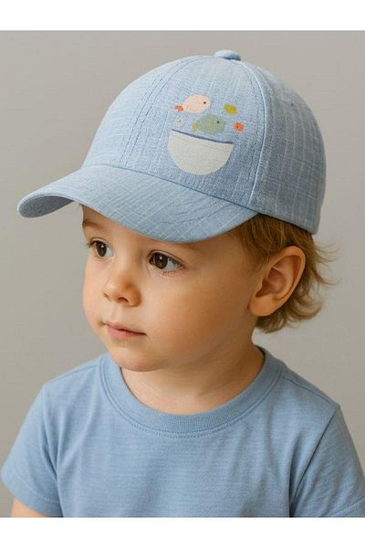 Zekids Baby Boy Fish Patterned Hat for Ages 1-3