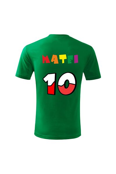 Malfini Tricou personalizat, "Numberblocks - Happy Birthday ", 10 ani