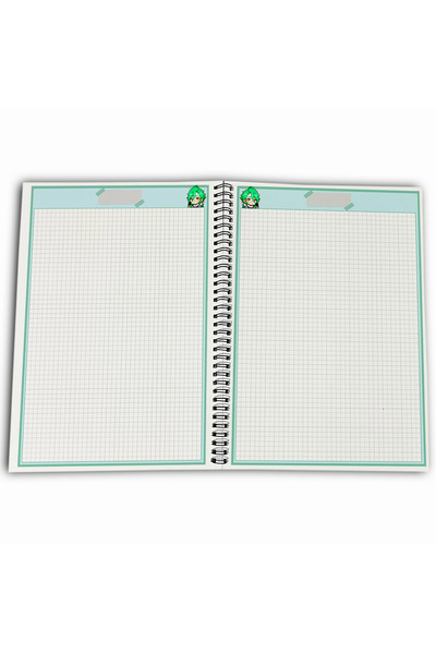 Define Moyas Genshin Impact Baizhu Checkered A4 School Notebook 72 Sheets Model 1