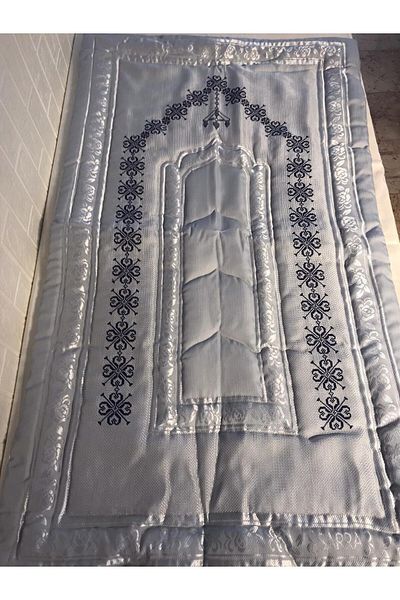 Vinezza Home Collection Dowry 6-Piece Flower Embroidered Etamine Processing Prayer Rug Set Bundle Set