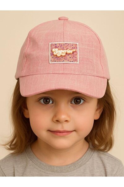 Zekids قبعة قابلة للتعديل مطبوعة بحروف وردية للفتيات الصغيرات مقاس 48-50 سم (...