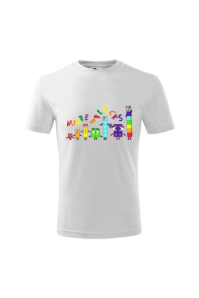 Malfini Tricou personalizat, "Numberblocks 6"