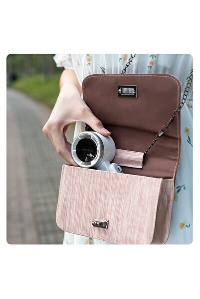 Flippy Mini Portable Fan, 5-Speed, Digital Display, USB-C, 5V/2A, White