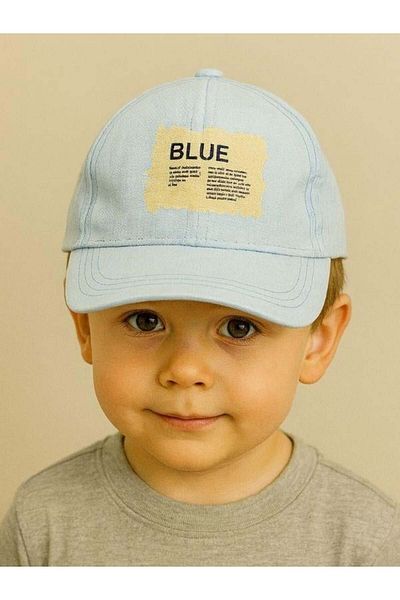 Zekids Boy's Blue Written Cap Hat for Ages 4-8