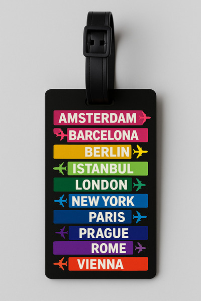 Boldy Valiz İs Με γκλίτερ i - Ετικέτα βαλίτσας - Ç Τσάντα Ετικέτα - Ετικέτα α...