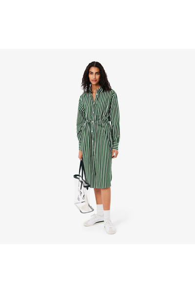 Lacoste فستان قميص بوبلين مريح - EF9852-00-291